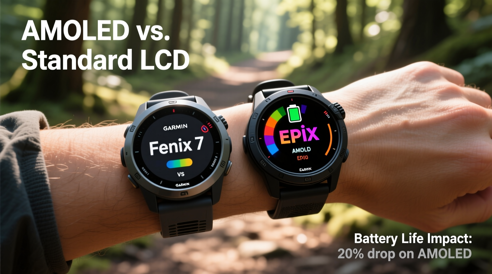 garmin fenix 7 vs epix is the amoled screen worth the battery hit