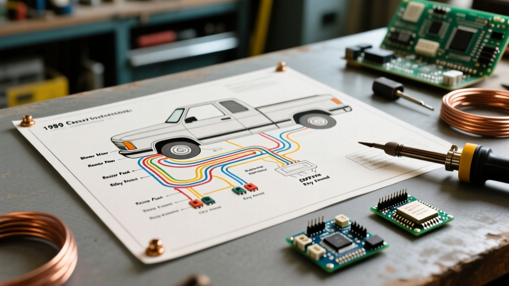 Decoding the Wiring Diagram for 1989 Chevy Truck HVAC Circuits