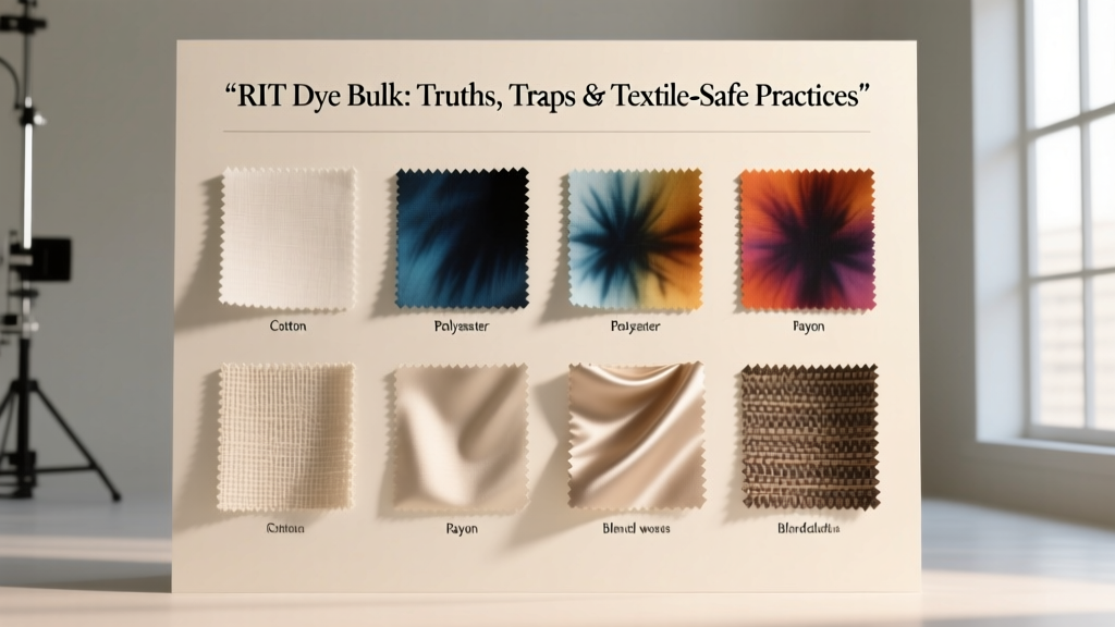 RIT Dye Bulk: Truths, Traps & Textile-Safe Practices