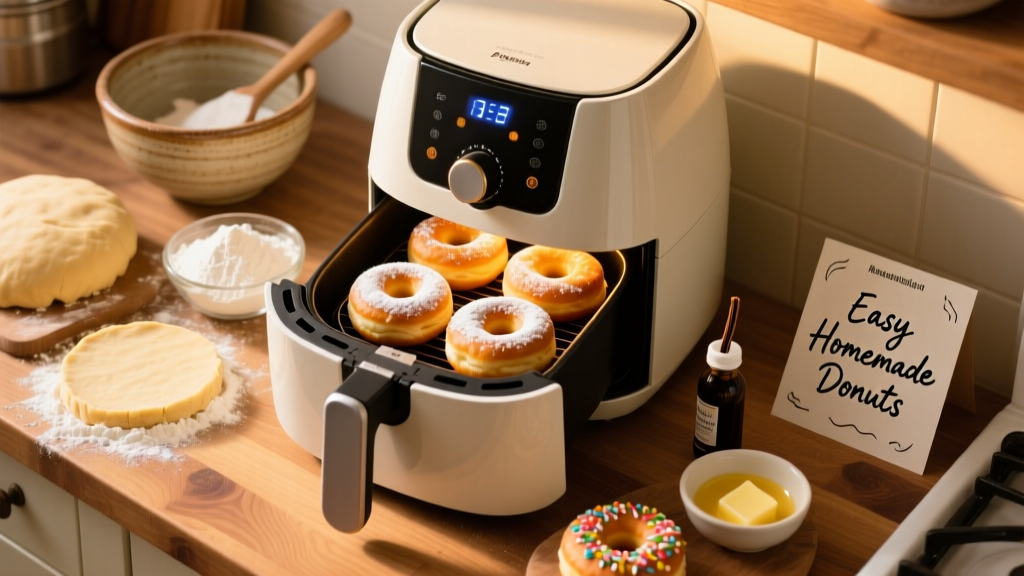 Easy Homemade Donuts with Biscuits (Air Fryer!) 