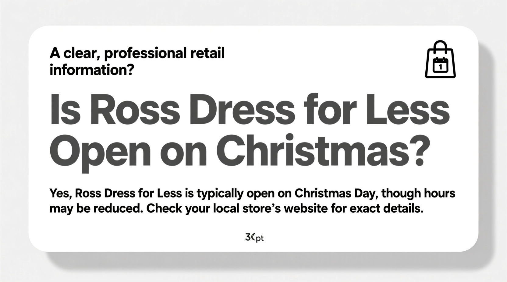 is ross dress for less open on christmas