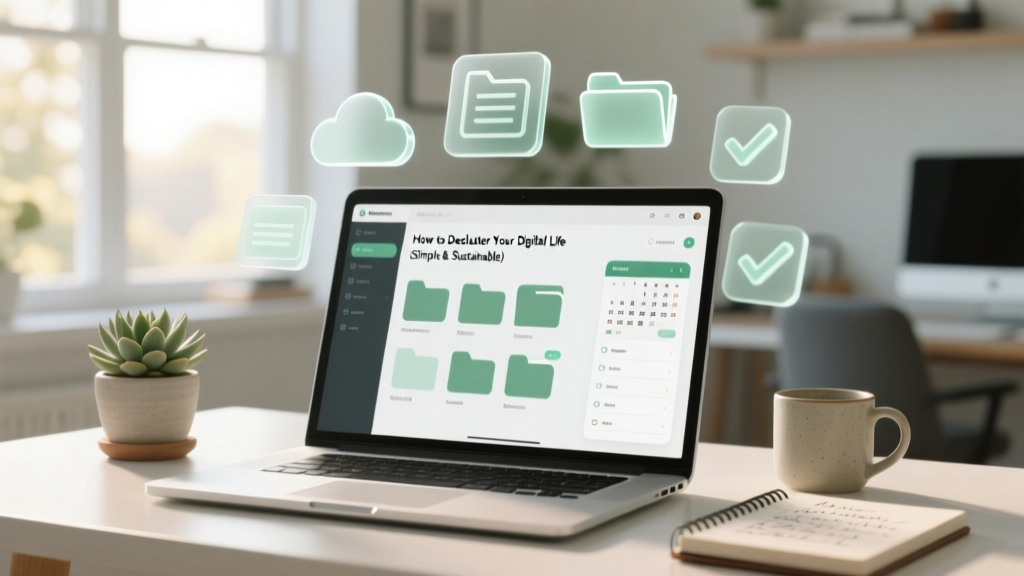 How to Declutter Your Digital Life (Simple & Sustainable)