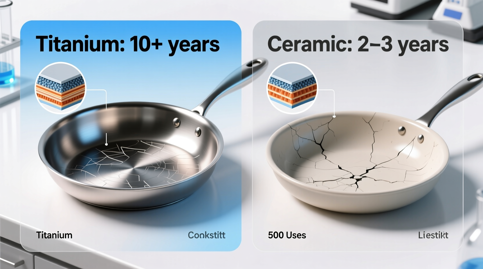 titanium cookware vs ceramic nonstick which lasts longer