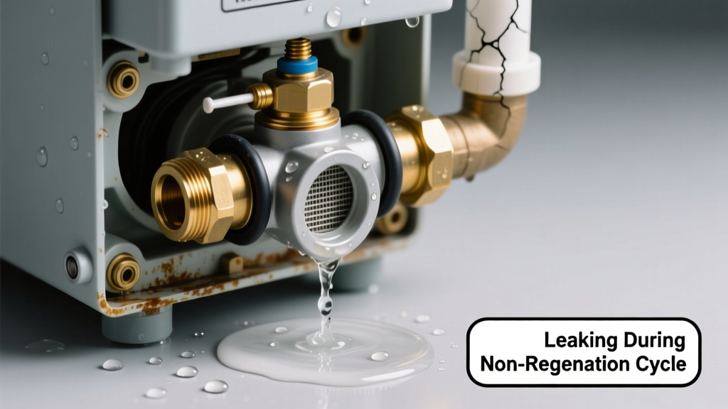 Water Softener Not Regenerating & Leaking Water