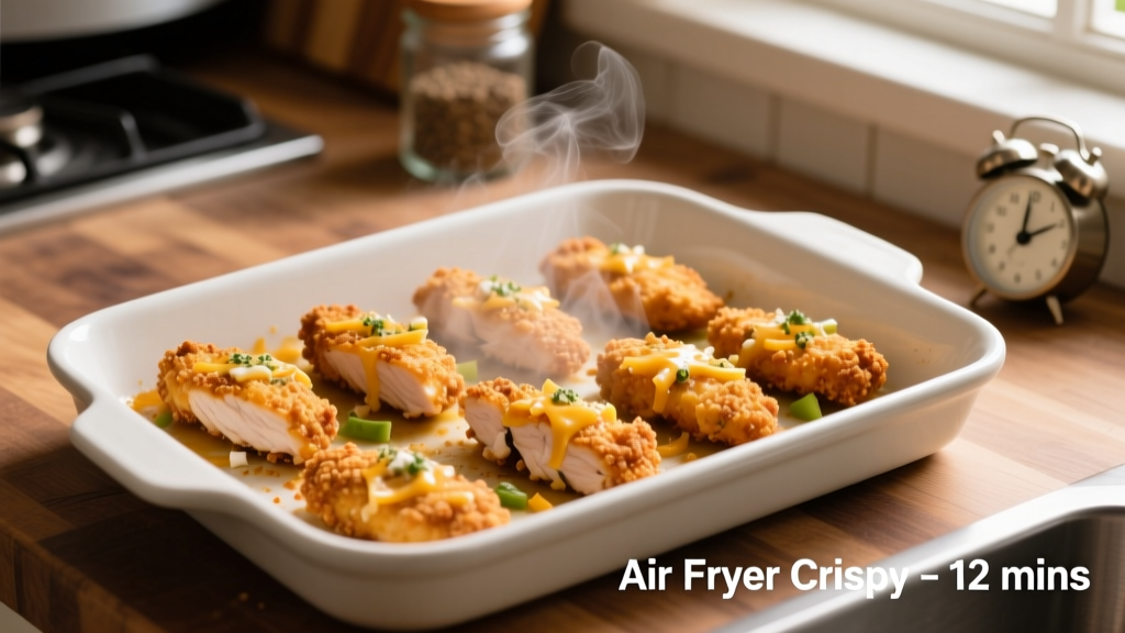 Cheddar Ranch Chicken Tenders in Air Fryer (Crispy!)