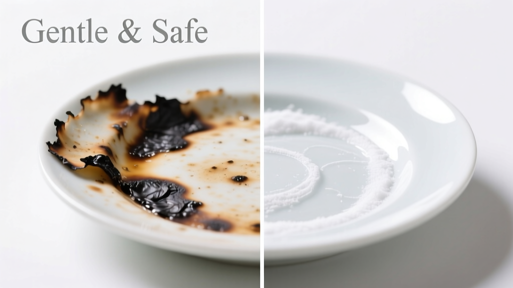 How to Remove Burnt Food from Porcelain Safely