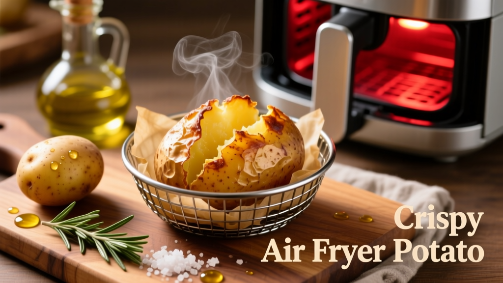 How to Bake a Potato in an Air Fryer (Crispy & Safe)