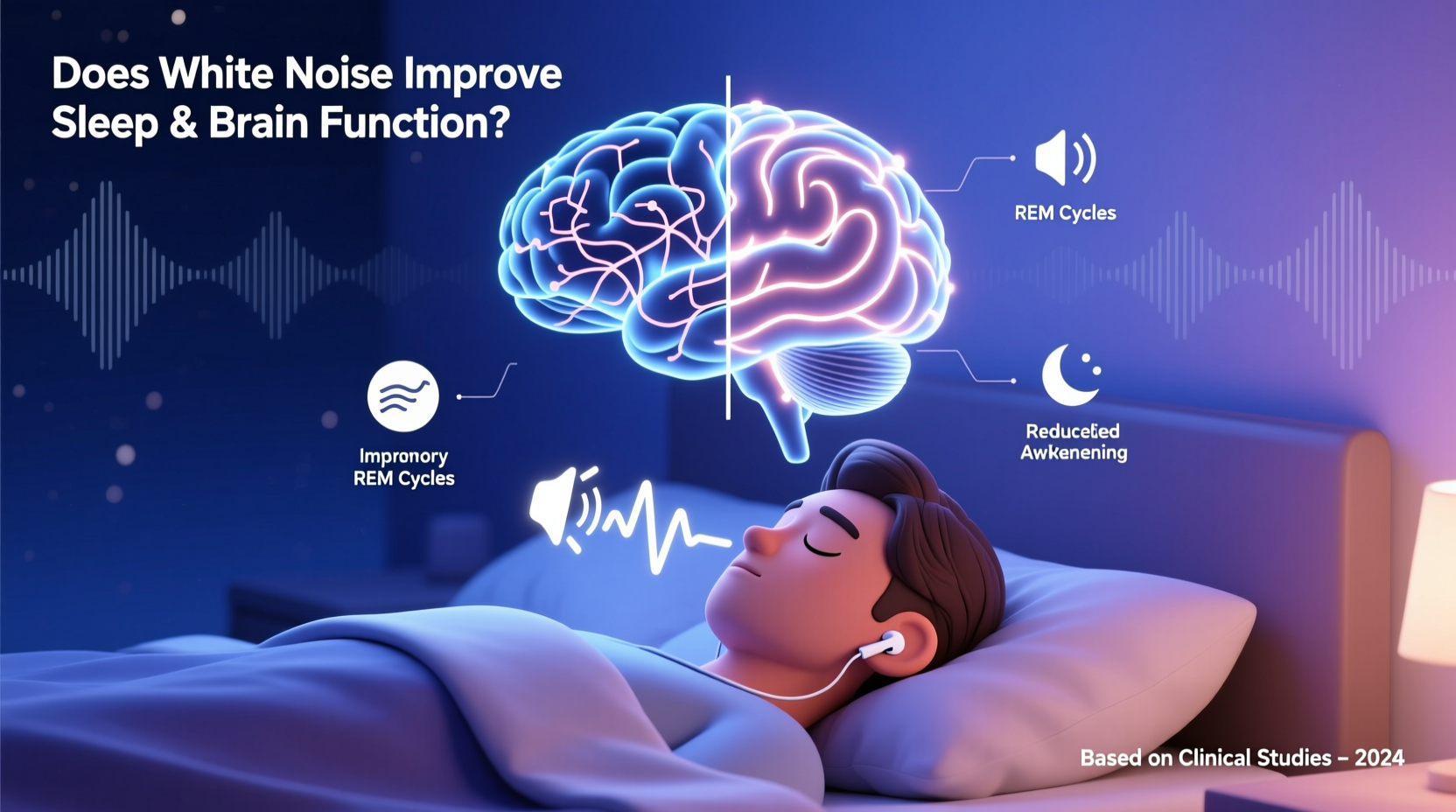 can sleeping with white noise improve sleep quality and brain function