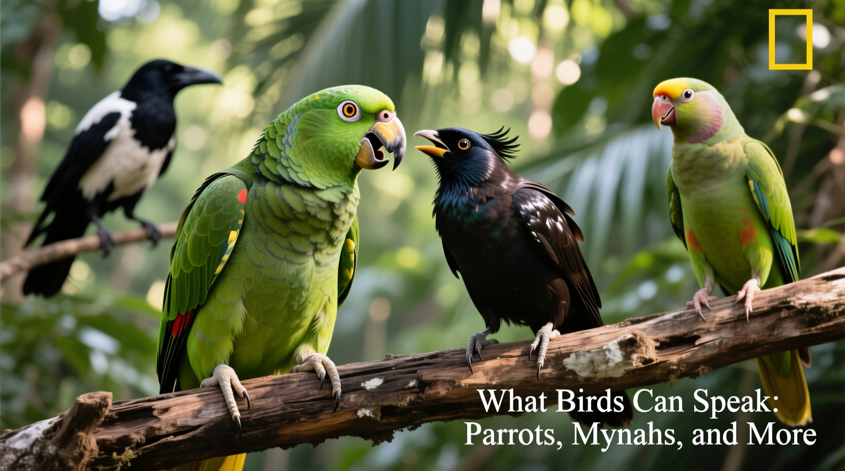 What Birds Can Speak: Parrots, Mynahs, and More