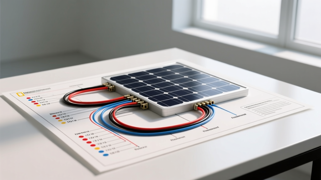 How to Read a 12V Solar Panel Wiring Diagram: Terminal Trace & Sizing