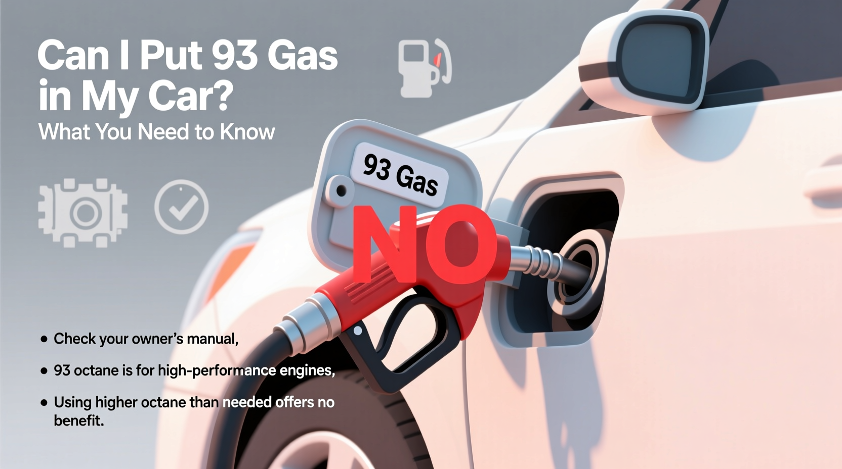 can i put 93 gas in my car