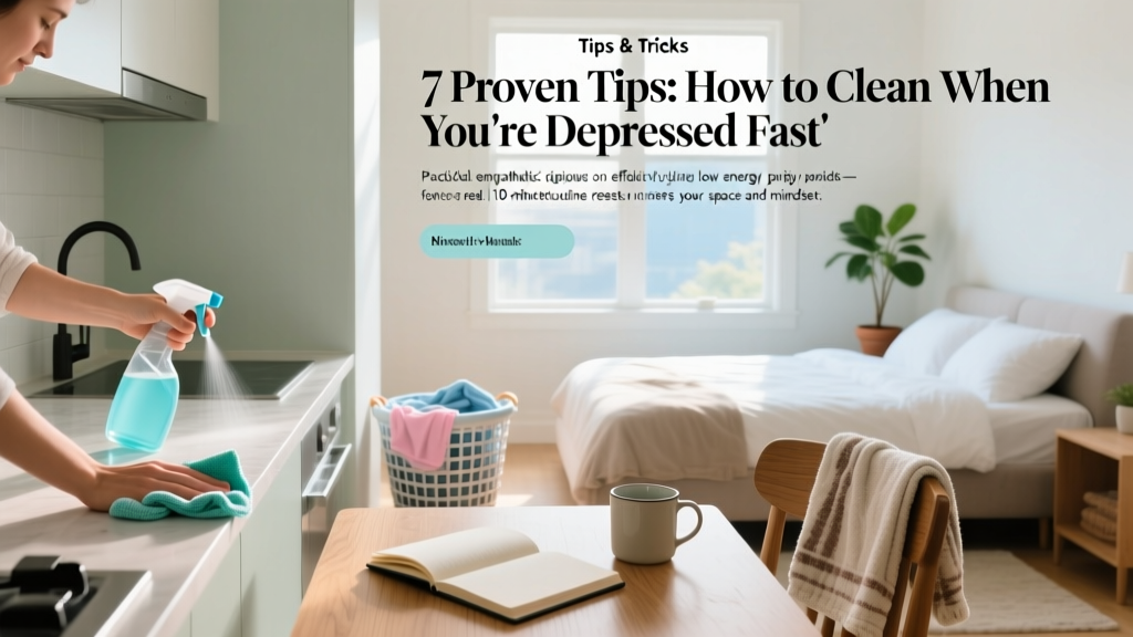 7 Proven Tips: How to Clean When You're Depressed Fast