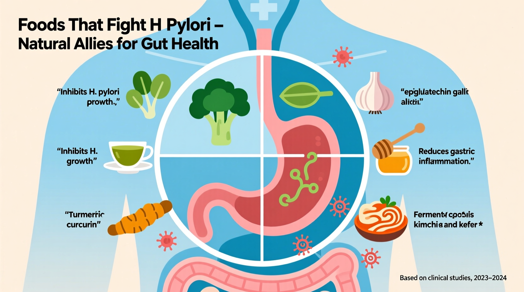 Foods That May Help Combat H. pylori (Science-Backed)