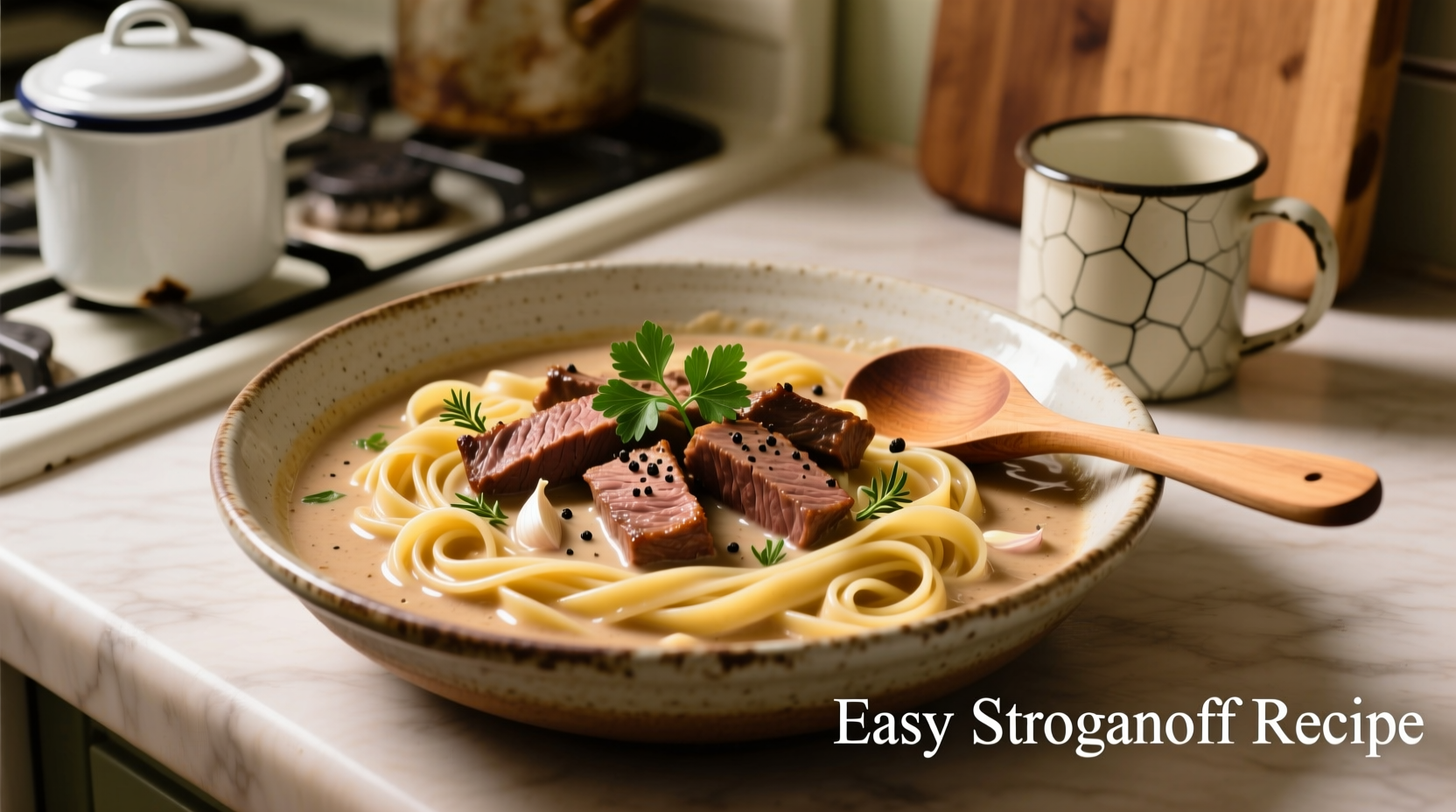 easy stroganoff recipe using cream of mushroom soup
