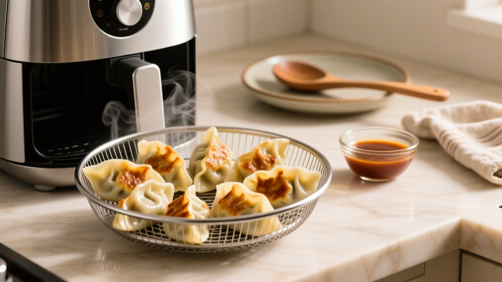 How to Air Fry Frozen Dumplings Without Sticking (3 Metho...