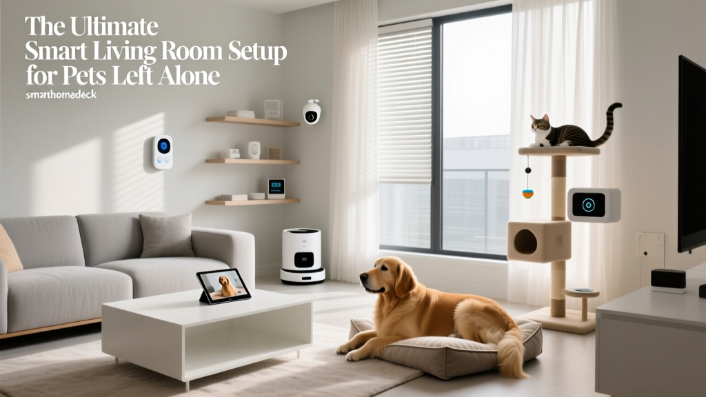 The Ultimate Smart Living Room Setup for Pets Left Alone