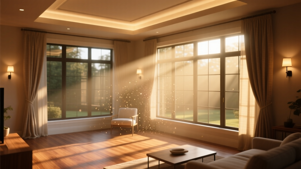 Sunroom Light Control: Motorized Shades + Circadian Lighting