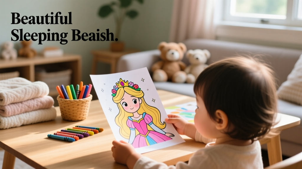 Beautiful Sleeping Beauty Coloring Pages Your Toddler Will Love: Developmentally Smart, Print-Ready Designs for Ages 2–4