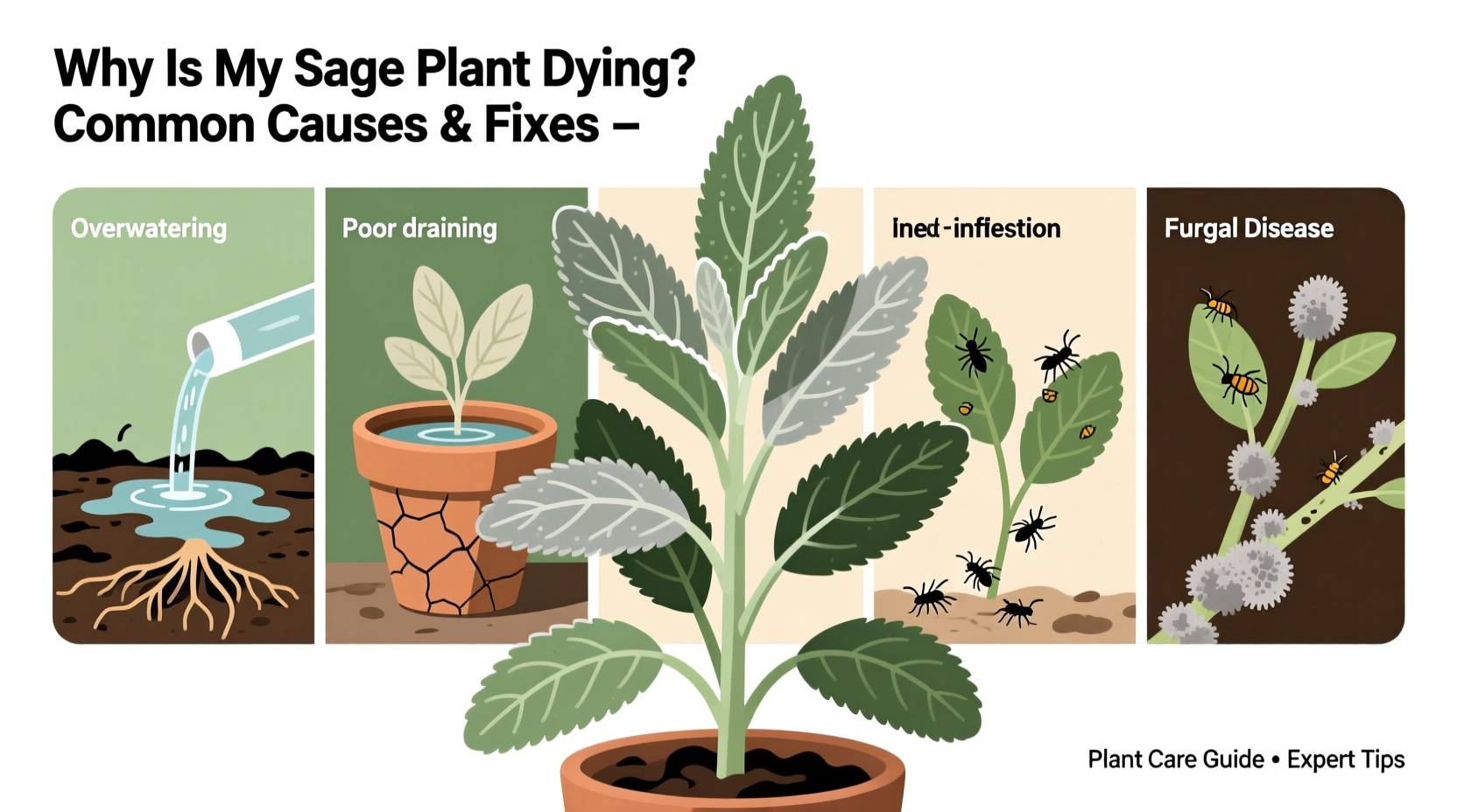 5 Reasons Your Sage Plant Is Dying | TheHomeSprouts