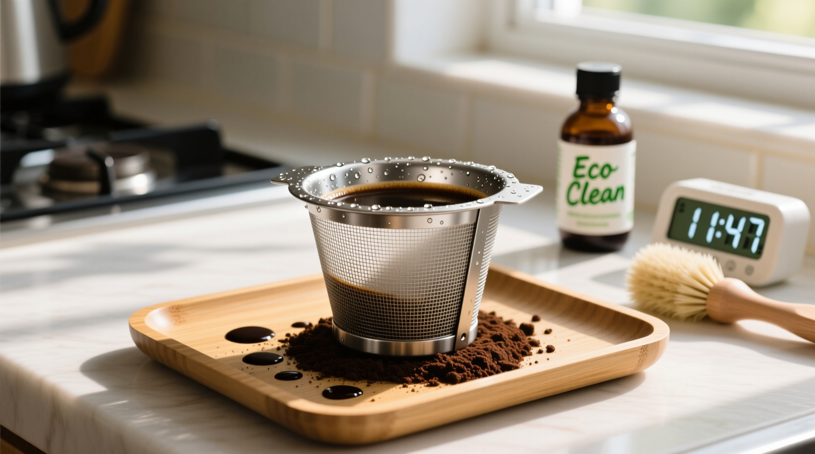 eco friendly cleaning tips for reusable coffee filters