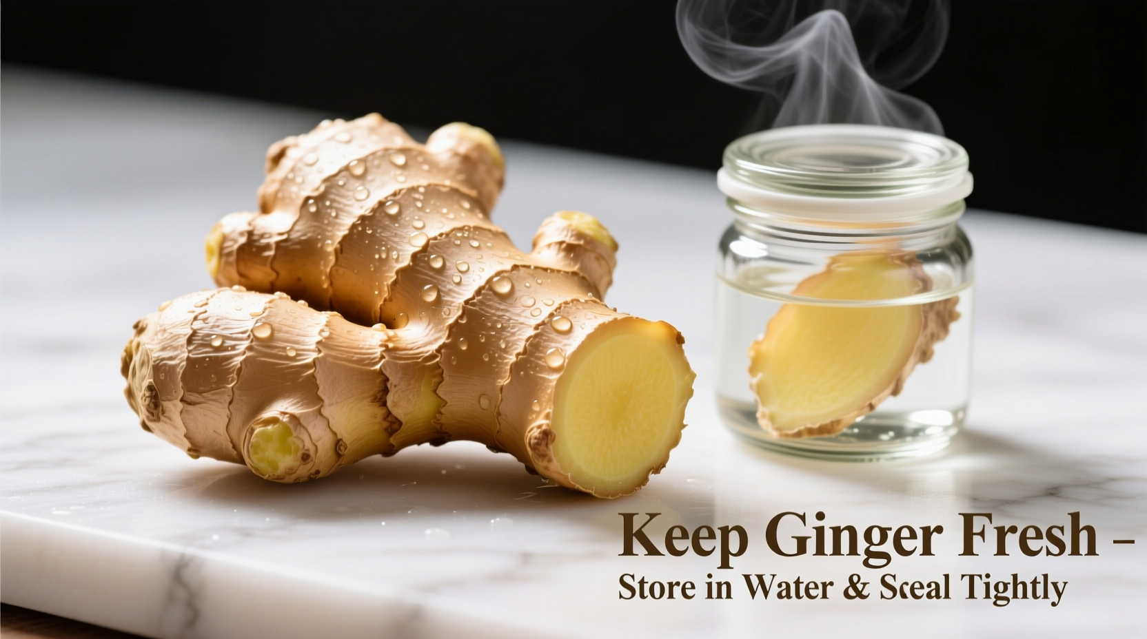 Gefrorener Ingwer in Portionsbechern