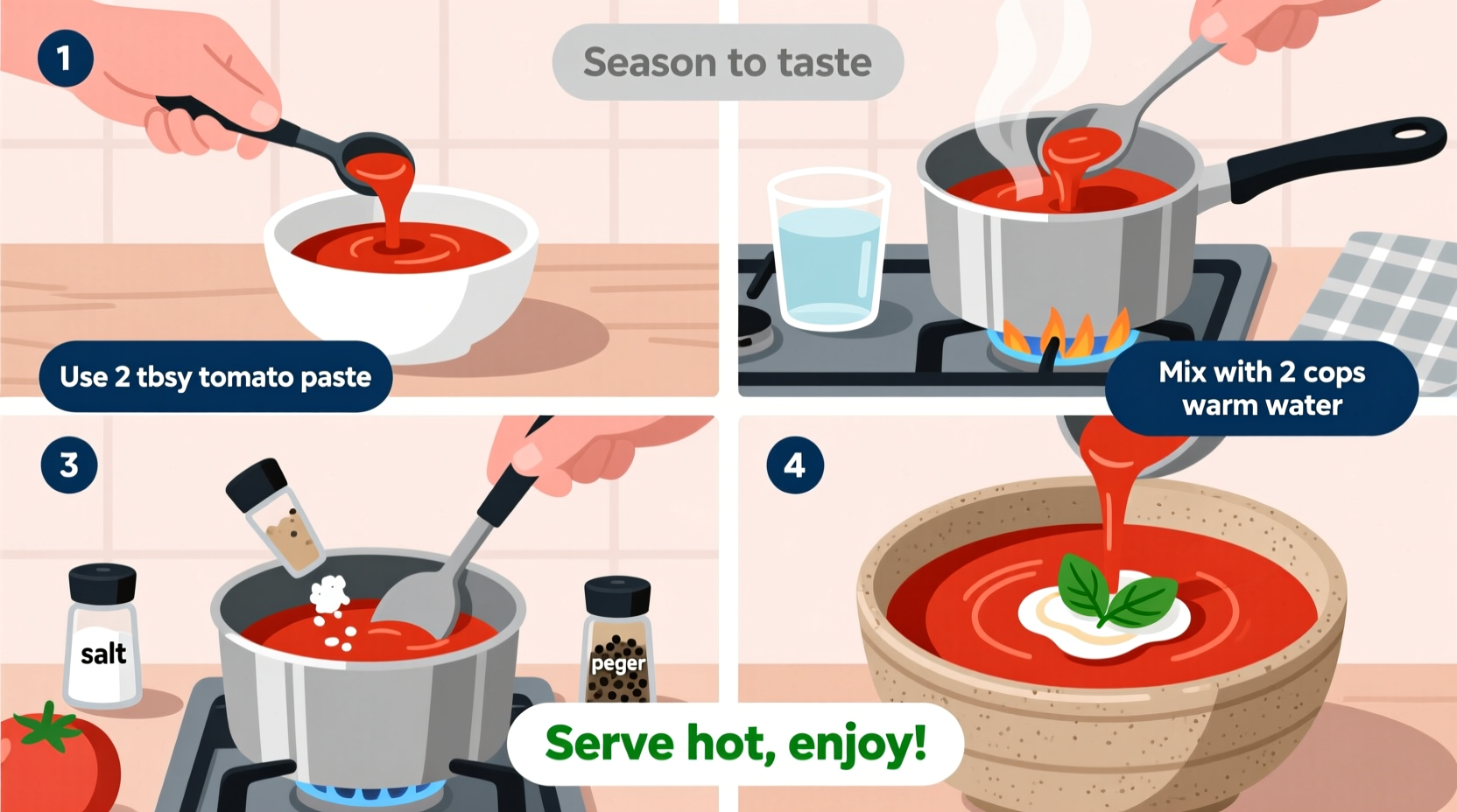 Tomato Soup from Paste: 20-Minute Pantry Recipe