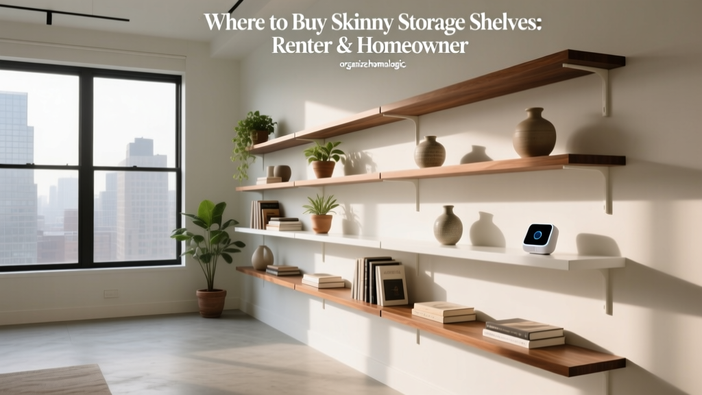Where to Buy Skinny Storage Shelves: Renter & Homeowner