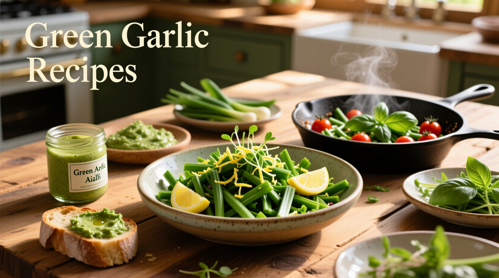 7 Fresh Green Garlic Recipes for Spring Cooking