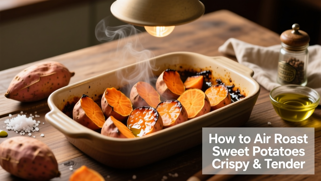 How to Air Roast Sweet Potatoes (Crispy & Tender!)