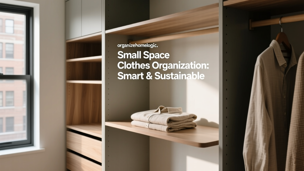 Small Space Clothes Organization: Smart & Sustainable