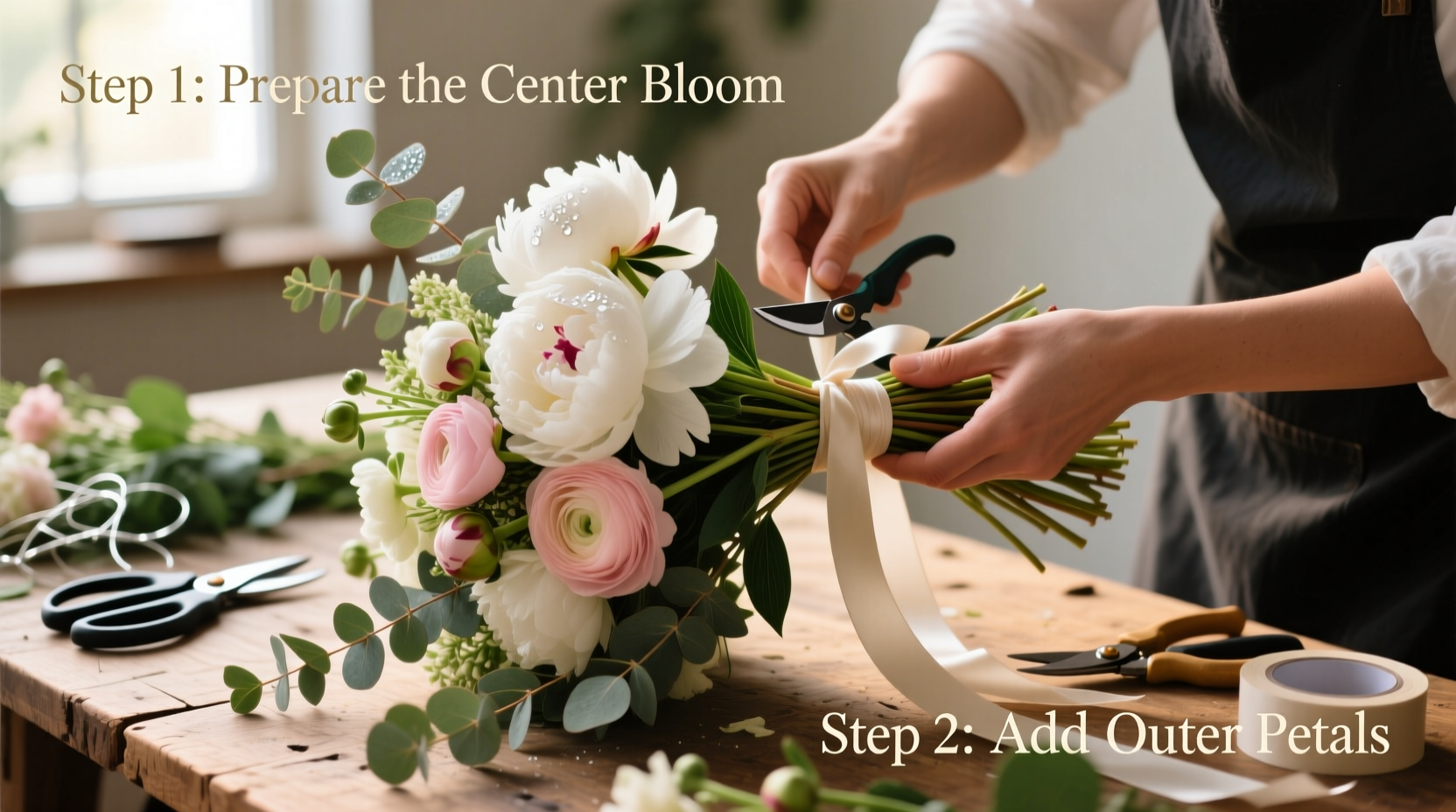 how to make a cascading wedding bouquet