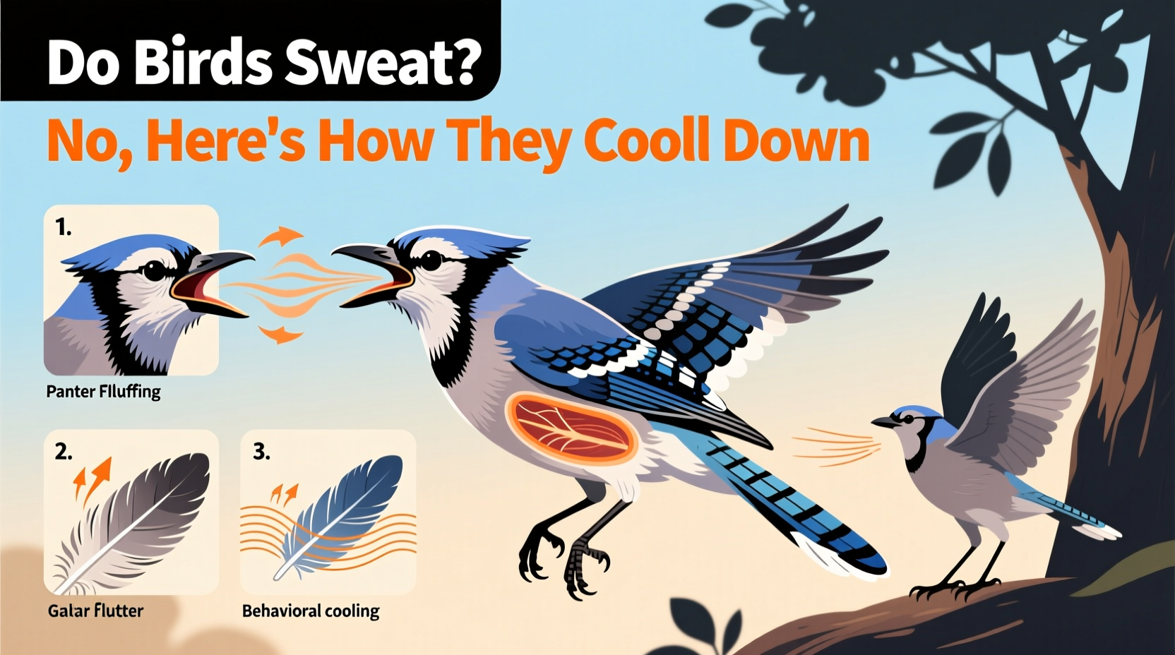 Do Birds Sweat? No, Here's How They Cool Down