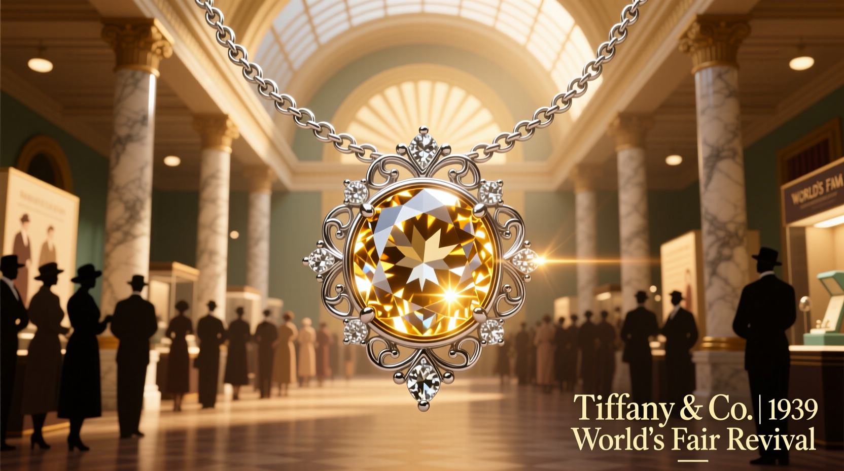 tiffany acquires exceptional 80 carat diamond to reimagine its historic 1939 worlds fair necklace