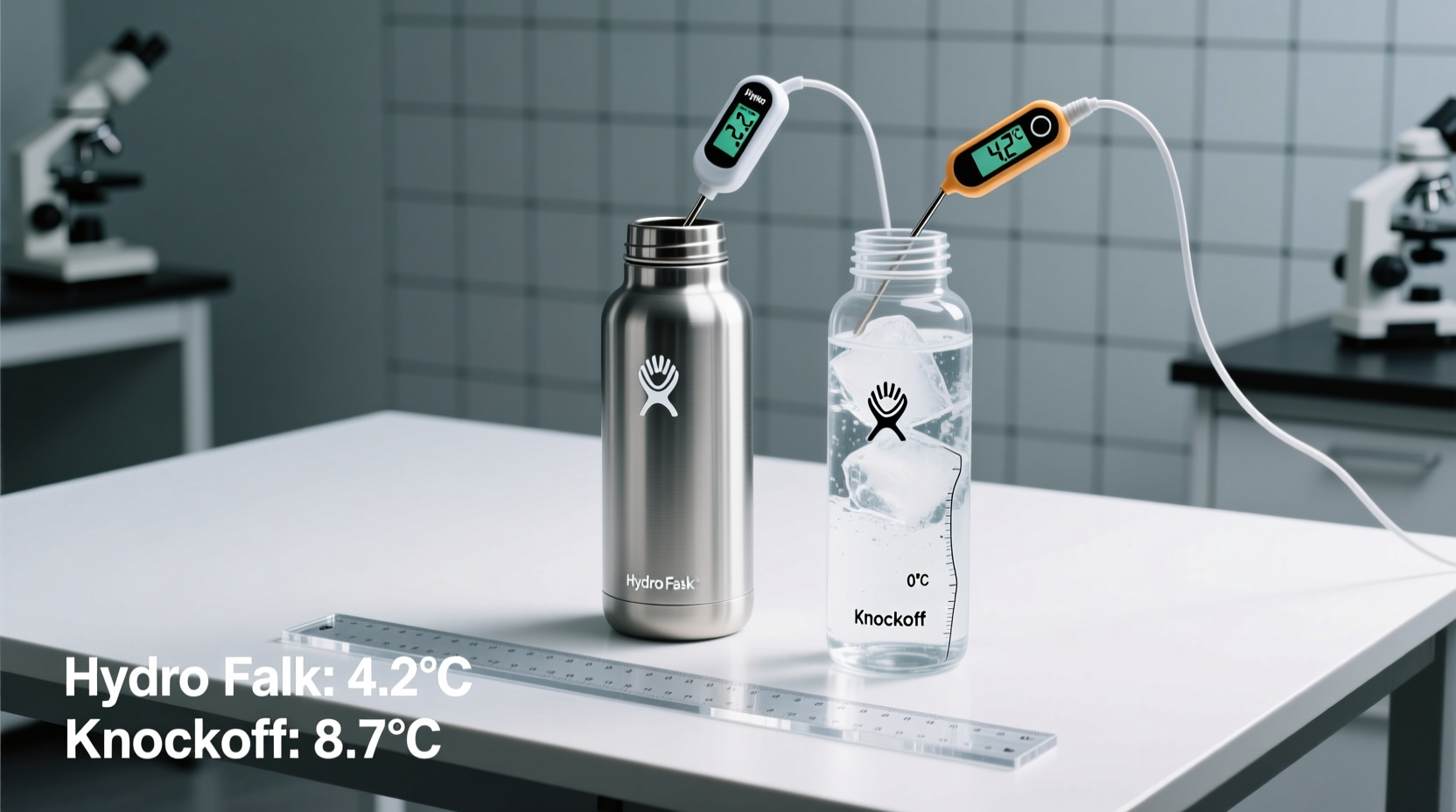 is hydro flask really better than knockoff insulated bottles temperature test