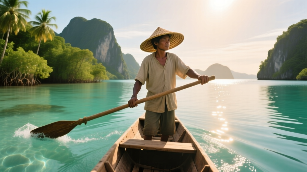 Photo Favorite: Steering the Boat on the Turquoise Waters of Palawan Island