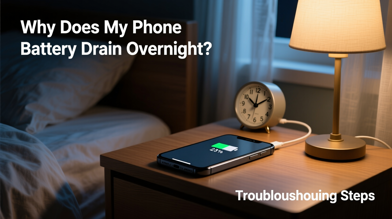 why does my phone battery drain overnight even when not in use troubleshooting steps