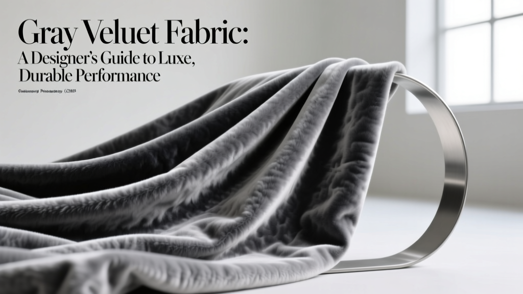 Gray Velour Fabric: A Designer’s Guide to Luxe, Durable Performance