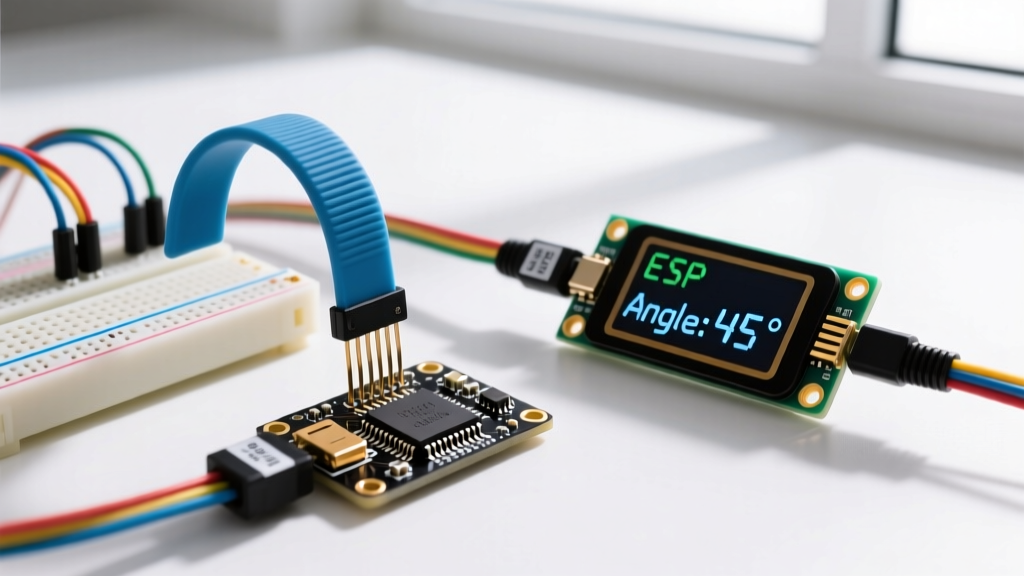 Flex Sensor Interfacing Guide: Wiring, Math, and Angle Calibration for ESP32