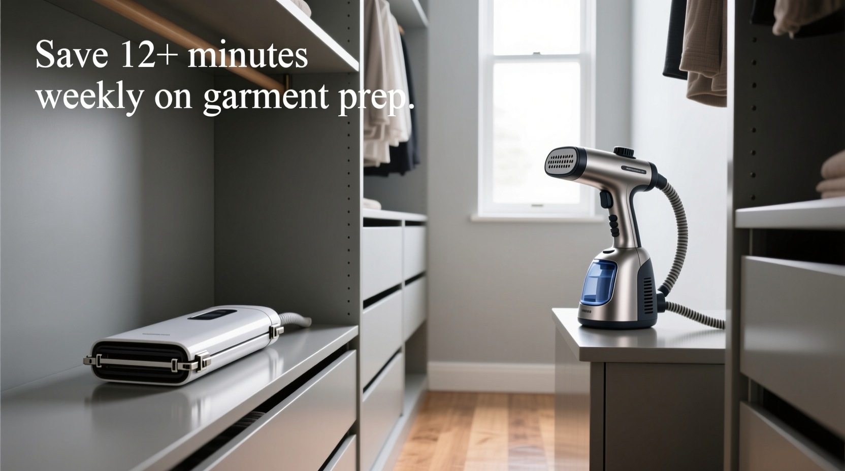 foldable vs handheld steamer for narrow closets
