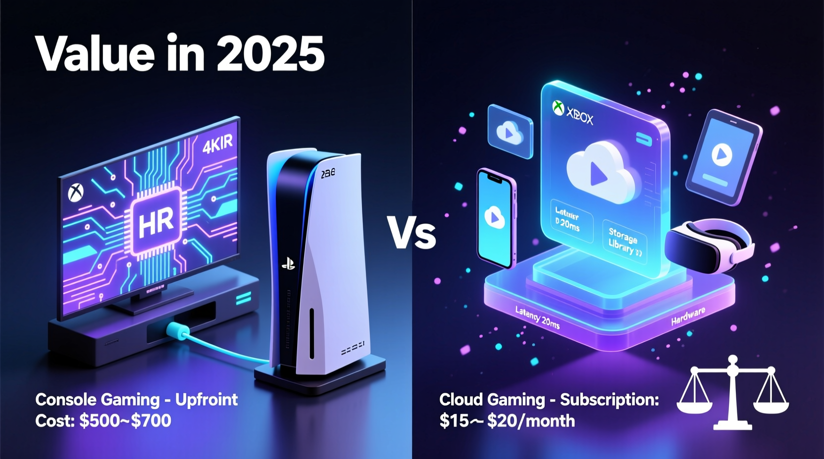 cloud gaming vs console gaming which offers better value in 2025