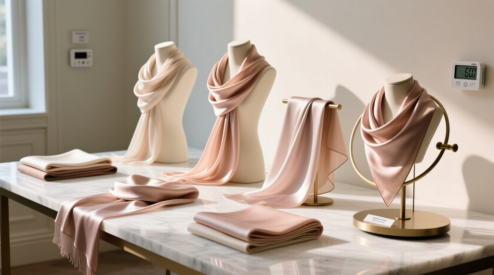air drying silk scarves safely indoors