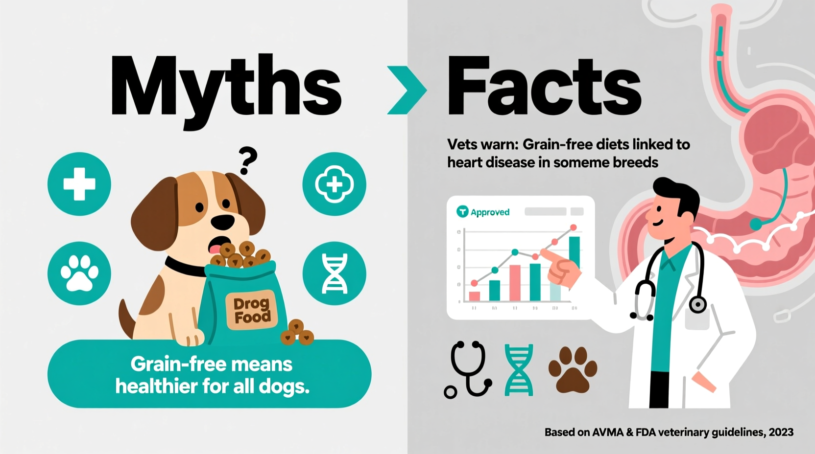 grain free dog food myths vs facts what vets say