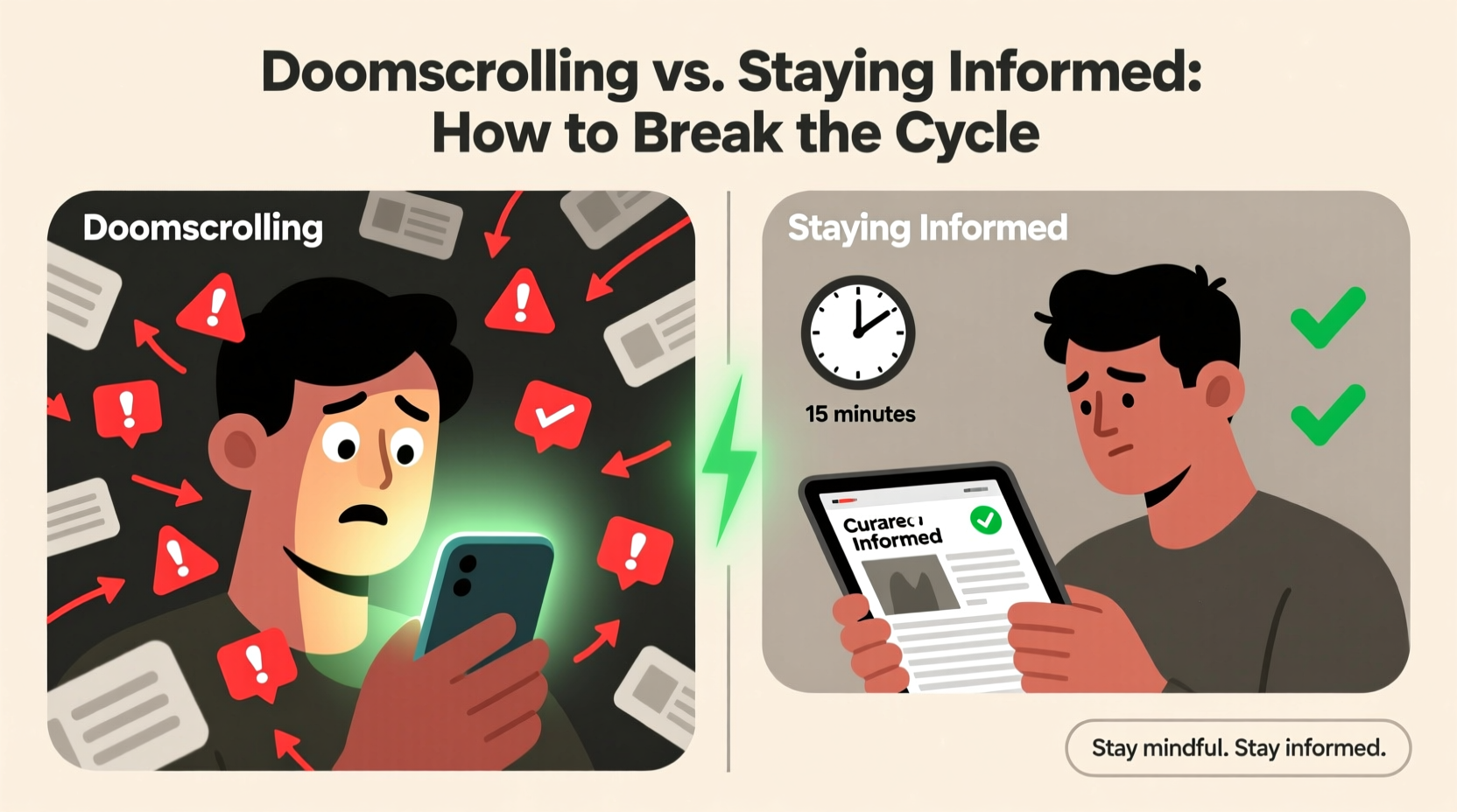 doomscrolling vs staying informed how to break the social media cycle