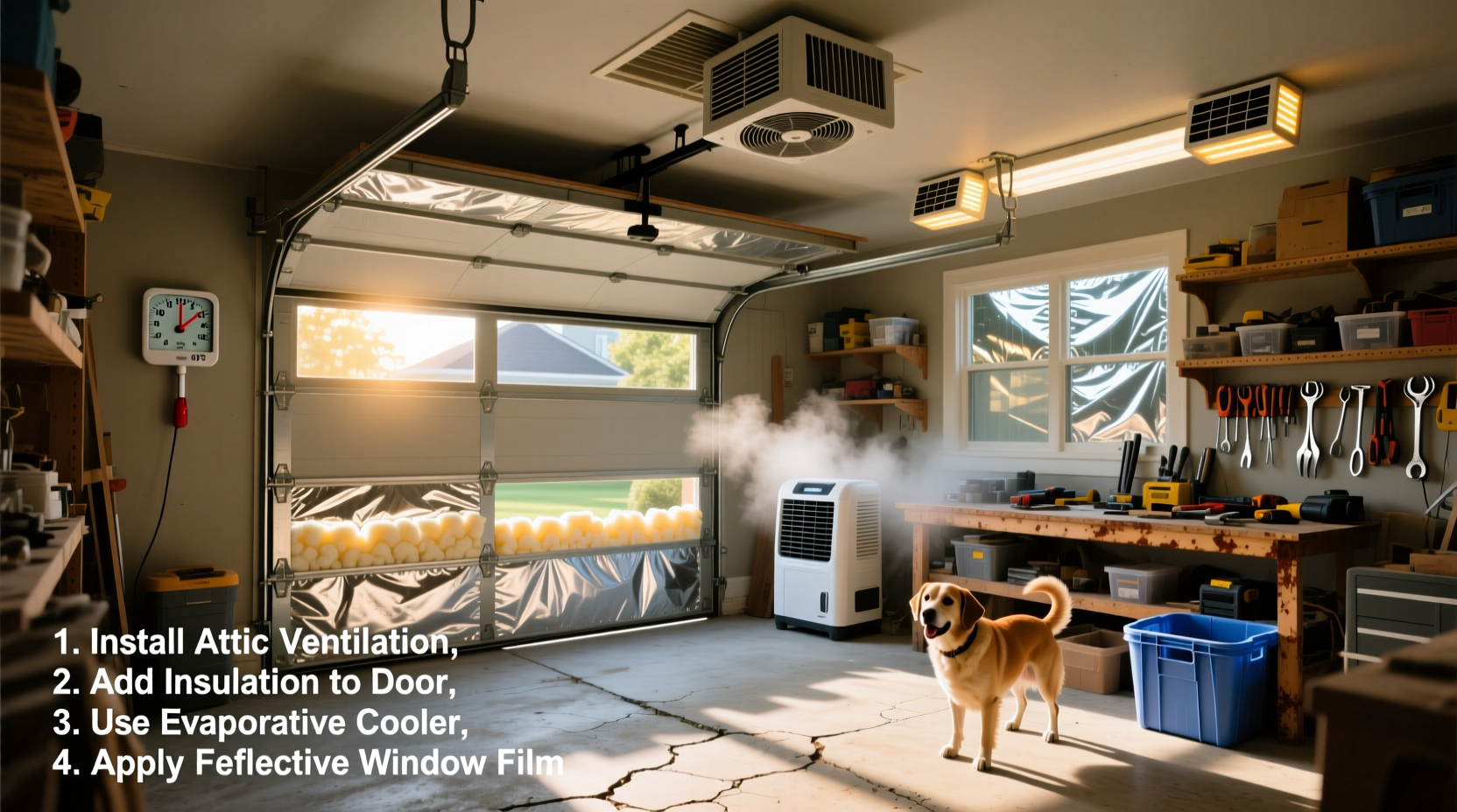 why does my garage get so hot in summer and ways to cool it down