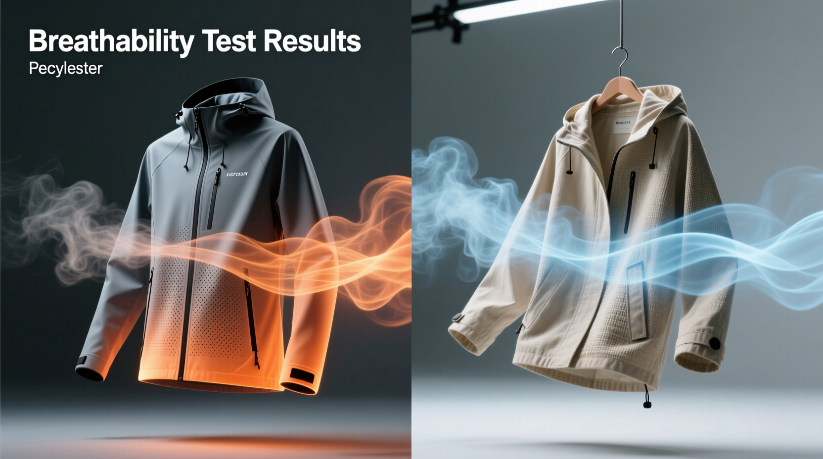 recycled polyester jacket vs organic cotton windbreaker which breathes better