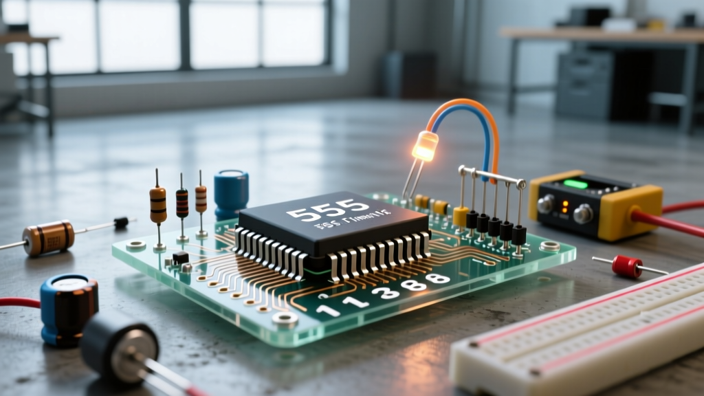 How Does a 555 Timer IC Work? Pinout, Circuits, and Bench Testing