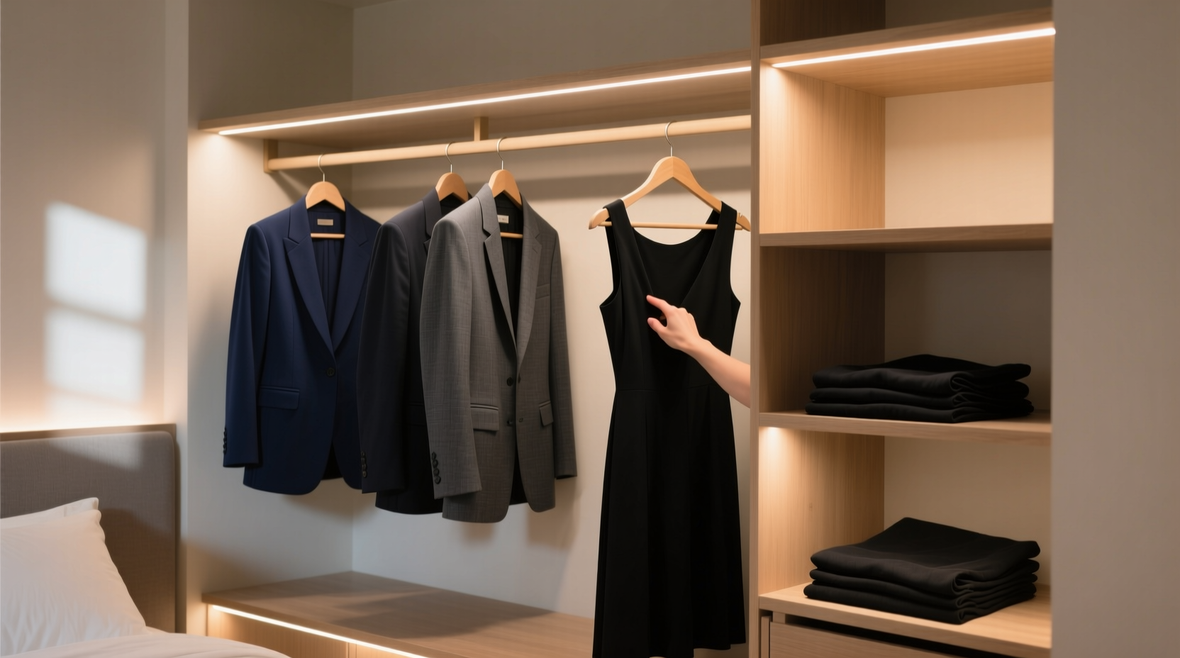 closet lighting upgrade worth it for black navy