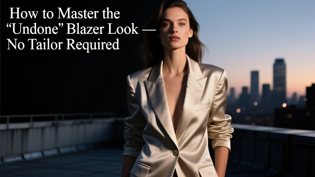 How to Master the 'Undone' Blazer Look—No Tailor Required