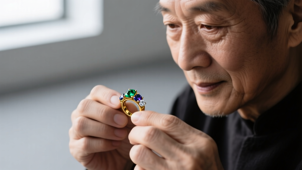 Close-up of a jeweler