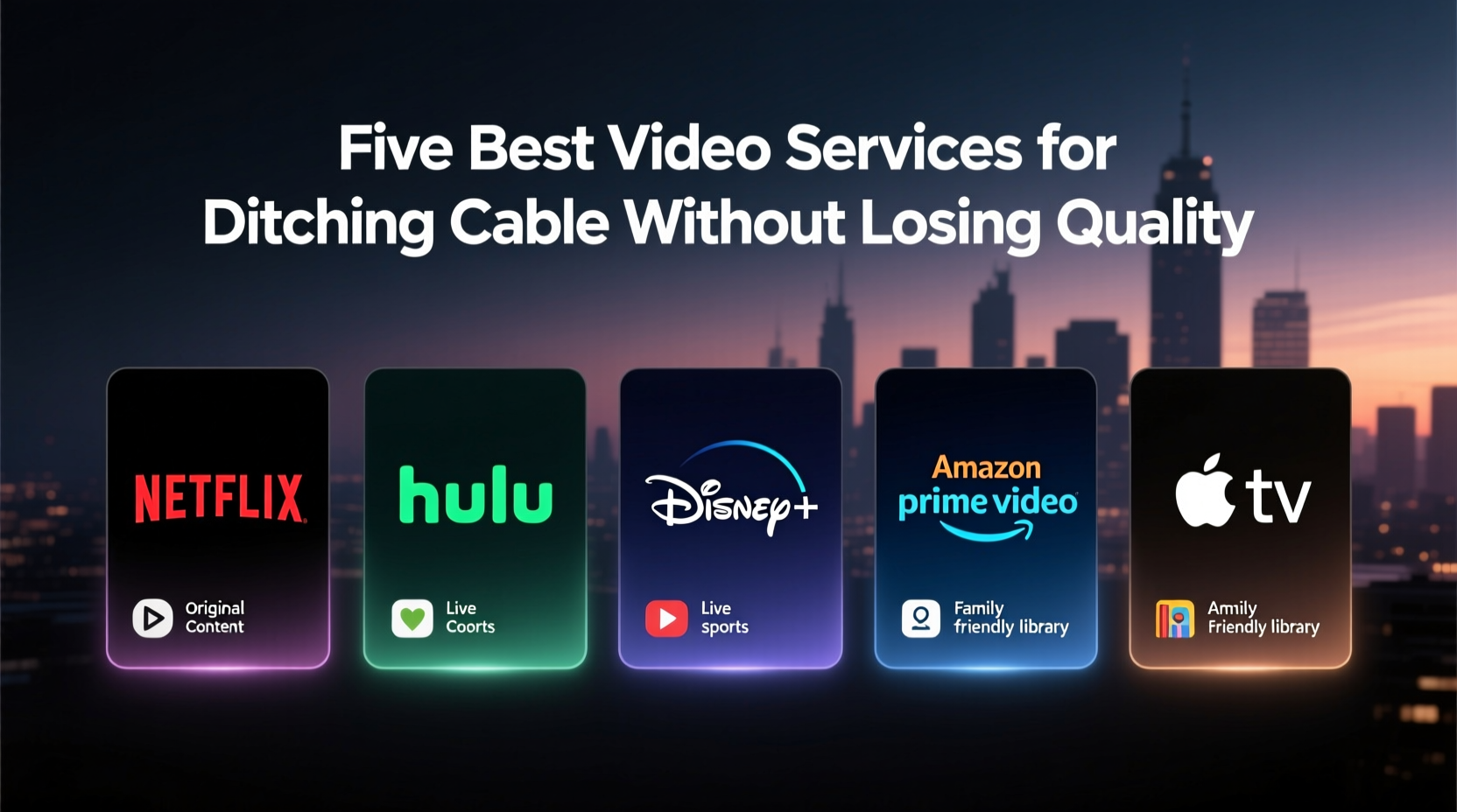 Five Best Video Services for Ditching Cable Without Loss